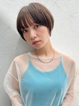 ミィ 表参道(mee.) 【mee.】ハセガワ斜めバンク/グレージュカラー/デザインカラー