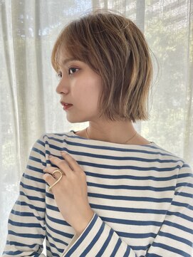 キートス(Kiitos) 切りっぱなしボブ梅田ボブぱつっとボブ