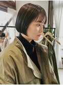 ショートボブ/ミニボブ/ナチュラル/透明感