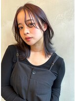 ザ キャンバス ミヤザキツネヒサ(THE CANVAS 宮崎恒久)&nbsp;【CANVAS】レイヤーカット＿小顔バング＿ラベンダーカラー