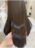 透明感ベージュブラウンカラー◎韓国風レイヤーカット×小顔効果