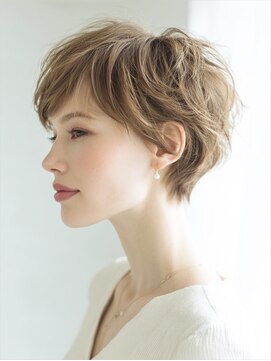 アルトリスト(Altruist Aging×HAIR&SPA) ☆イメチェンピンクベージュアンブレラカラー前髪クールショート