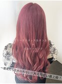 【カラー特化サロン】　ブリーチあり×ボルドーピンク