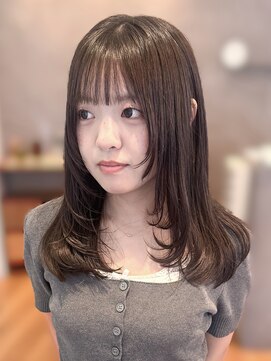 アトロ(Atoro) 梅田/レイヤー/ボブ/暗めカラー/グレージュ/ニュアンスカラー