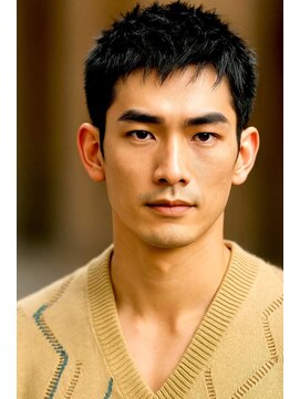 にもう サーフカール&ブルーブラック　フェザーパーマ サーフ