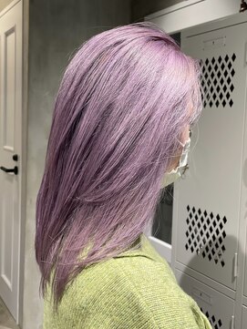 エリマ 調布(elima) レディースミディアムレイヤーダブルカラーペールラベンダー