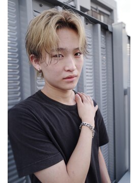 メンズカット センターパートウルフ