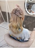 もこもこハーフツイン【クランソア】ヘアメ/ヘアセット/心斎橋
