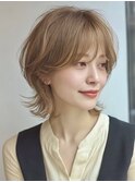白髪ぼかし脱白髪染め似合わせショートボブ30代40代50代60代♪