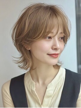 ハーツ(Heart's) 白髪ぼかし脱白髪染め似合わせショートボブ30代40代50代60代♪