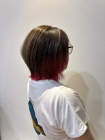 ペスカケイクリエイティブ(PESCA K-CREATIVE)&nbsp;ピンクインナーカラー×レイヤーボブ
