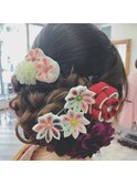 成人式のヘアセット