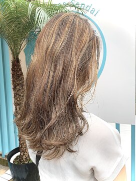 ヘアーメイクオズ(hair make O/S) 【KON】スペシャルハイライトで外国ブロンドガール