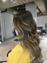 アディクト 綾瀬(ADDICT)&nbsp;【ADDICT_YuuYa】コントラストバレイヤージュ_くすみベージュ