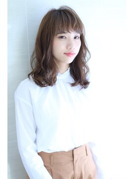 オーロ 宝塚店(ORO) オリーブカラーハイライトカラー小顔セミウェットウェーブ