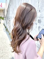 リシュール イオンタウン豊中緑丘店(RICHOUR hair produce) 【モカブラウン×かきあげロング】