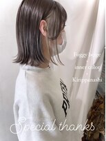 プラグ バイ ネオリーブ(plug by neolive)&nbsp;インナーカラー/ボブ/フォギーベージュ/くびれヘア/マッシュ