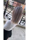 #黒髪#ボブルフ#ネビージュ#小顔#ワンレン