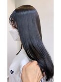 髪質改善ツヤ暗髪カラー