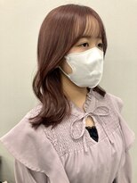 コト 福井大和田店(coto)&nbsp;福井　大和田　韓国ヘア　ピンクブラウン　シースルーバング