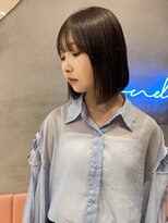 ロンドポレール 北千住(Lond polaire)&nbsp;切りっぱなしボブ×艶髪縮毛矯正