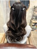 【ハーフツイン】天神/天神駅/ヘアセット/早朝