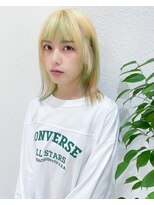 ニュート(Neut )&nbsp;ブリーチ抜きっぱなし/ミントグリーンデザインカラー/レイヤー