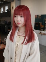 ヨー(Yoh-)&nbsp;【カシスレッド/阿部達哉】ブリーチ/ケアブリーチ/赤髪/顔周り