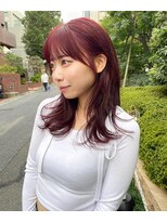 ノラ ヘアーサロン(NORA HAIR SALON) ナチュラル小顔前髪あり後れ毛サイドバング結べるボブくびれヘア