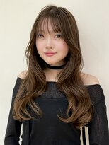 バイオレットジェム(Violet`jem)&nbsp;透明感カラーオリーブベージュ韓国レイヤーカットMI-38