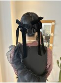 大人気◎成人式卒業式！おすすめタイトベロアリボンヘアセット