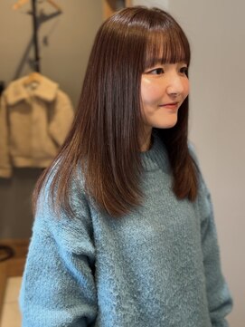 ミニ(mini) ロングlayer×ピンクブラウン