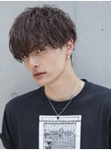 小久保styleフェザーパーマフェザーショートグレーエンドカラー