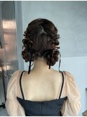 【ツインお団子】結婚式/二次会//銀座/ヘアセット/成人式
