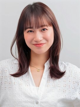 恵比寿おすすめ/美髪/ヒアルロン酸配合ヘアカラー/前髪あり