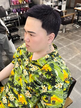 アムレヘアー(amule hair) 【amule hair】オシャレ坊主/パープルカラー