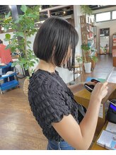 ヘアメイクボッカ(hair make Bokka)&nbsp;お手入れ簡単　まとまりのあるボブ