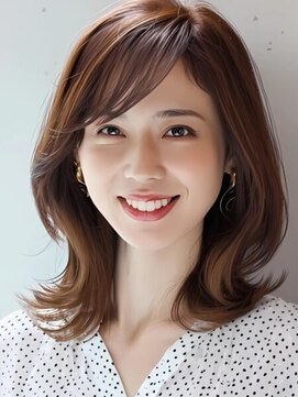 レリーオーファ 六甲(RelyOfa) 大人可愛いボブ×白髪ぼかし[六甲/髪質改善/白髪ぼかし]