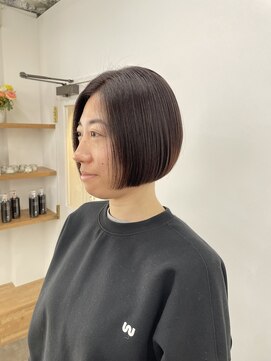 シー 自由が丘(sii.) 上品丸みショートボブ/乾かすだけでまとまるボブ