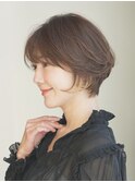 ショートボブ・ショート/前髪あり/絶壁解消/30代/40代/大人