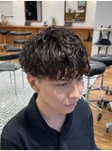 MEN’S/サーフカール/刈り上げセンターパート/表参道駅/青山 