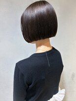 エミス バイ メルト 吉祥寺(emis by melt)&nbsp;【吉田】オリーブグレージュボブ縮毛矯正ミルクティーベージュ