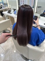 ケンジ 平塚 アネッタ(KENJE annetta)&nbsp;艶髪ストレート　髪質改善カラー　髪質改善トリートメント