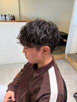 ラポール 蟹江(RAPPORT) 【メンズパーマ】無造作ウェーブマッシュで爽やか小顔魅せ