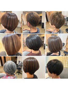 アニュウ(A’new)の写真/ショートヘアでも扱いやすいスタイル提案！再現性◎で毎朝のセットが楽に♪