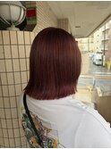 ミルクティーブロンド/ダークブルー/デジタルパーマ/松戸駅