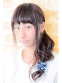 サイドおさげ風簡単アレンジ