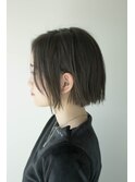 【Velis】ブラントカットの切りっぱなしボブ♪