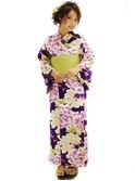 Y131浴衣レンタル+着付+ヘアセット9990円