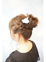 ヘアーサロン ポラリス(POLARIS)&nbsp;編み込みお団子ヘアー